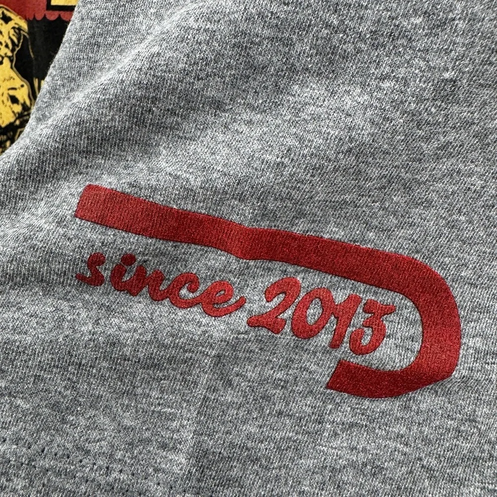 NEW Lazy J Ranch Wear American Best Banner T-Shirt Mens XXL Gray Cowboy USA Made
